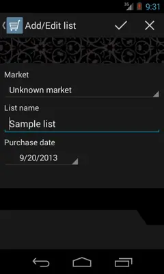 Ares Shopping List android App screenshot 2