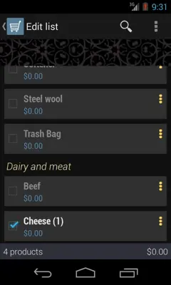 Ares Shopping List android App screenshot 3